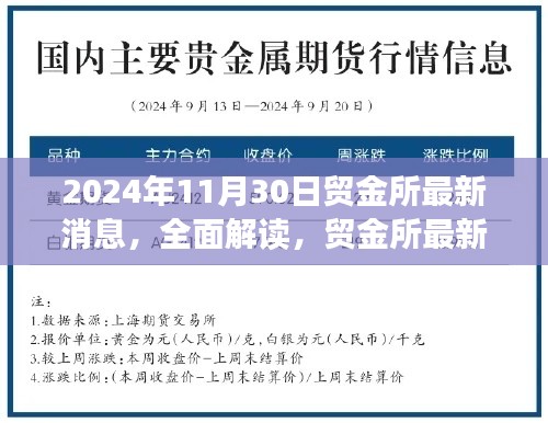 独家解读，贸金所最新动态及深度评测报告（2024年11月30日）