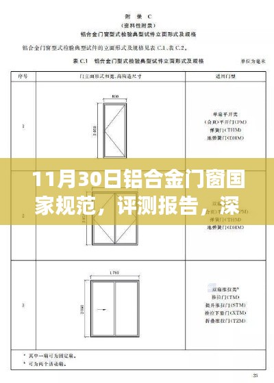 深度解读，铝合金门窗国家规范评测报告，特性体验与竞品对比洞察用户洞察指南（附用户洞察报告）