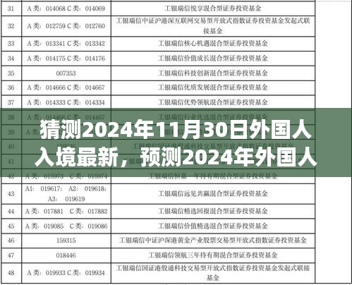 2024年外国人入境最新动态预测与趋势解读