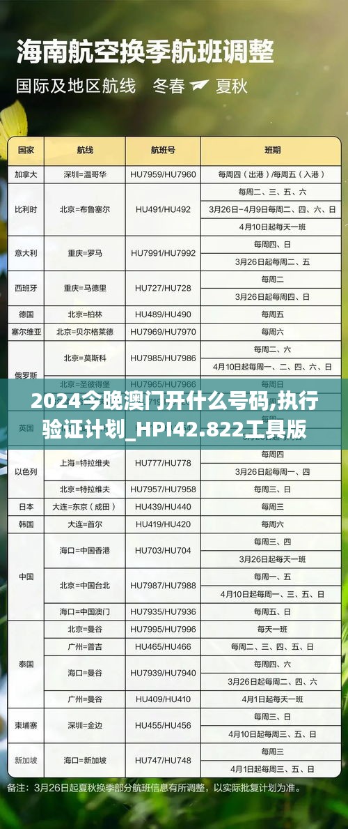 2024今晚澳门开什么号码,执行验证计划_HPI42.822工具版