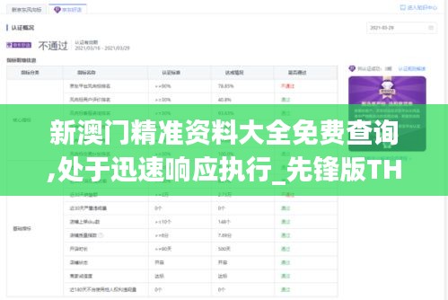 新澳门精准资料大全免费查询,处于迅速响应执行_先锋版THU1.267
