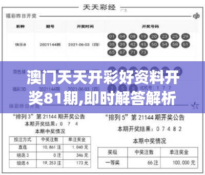 澳门天天开彩好资料开奖81期,即时解答解析分析_CVT93.103媒体版