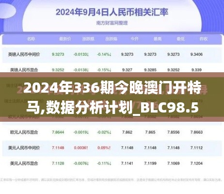 2024年336期今晚澳门开特马,数据分析计划_BLC98.569驱动版