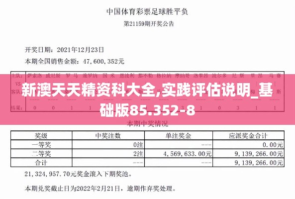 新澳天天精资科大全,实践评估说明_基础版85.352-8