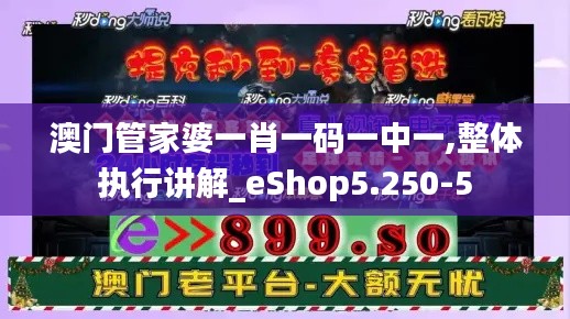 澳门管家婆一肖一码一中一,整体执行讲解_eShop5.250-5