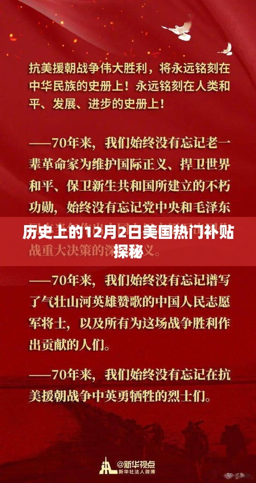 揭秘美国历史上的热门补贴探秘，聚焦十二月二日事件