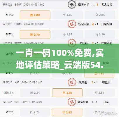 一肖一码100%免费,实地评估策略_云端版54.114-2