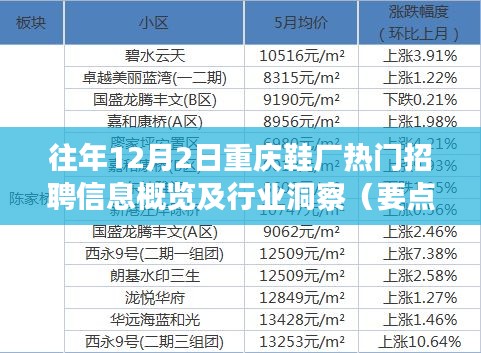 往年12月2日重庆鞋厂招聘信息概览，行业洞察与要点详解