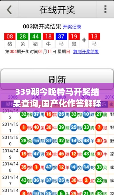 339期今晚特马开奖结果查询,国产化作答解释定义_yShop40.388-1