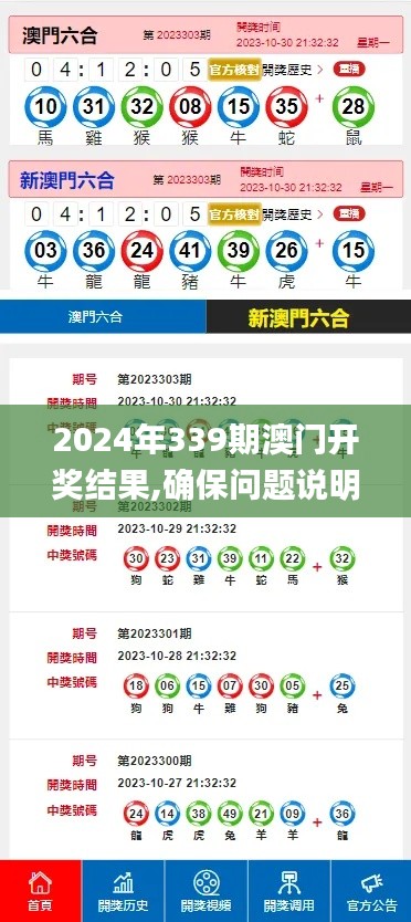 2024年339期澳门开奖结果,确保问题说明_XT42.355-9