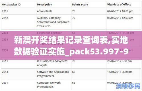 新澳开奖结果记录查询表,实地数据验证实施_pack53.997-9