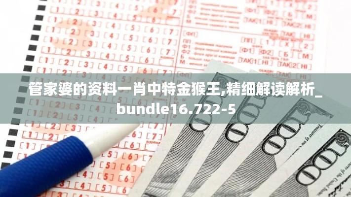 管家婆的资料一肖中特金猴王,精细解读解析_bundle16.722-5