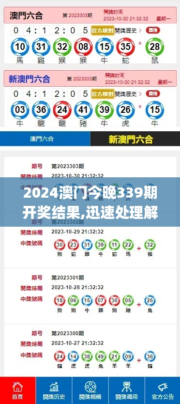 2024澳门今晚339期开奖结果,迅速处理解答问题_VE版64.535-3