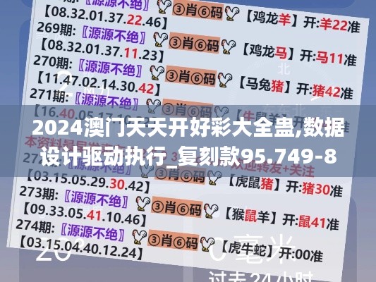 2024澳门天天开好彩大全蛊,数据设计驱动执行_复刻款95.749-8