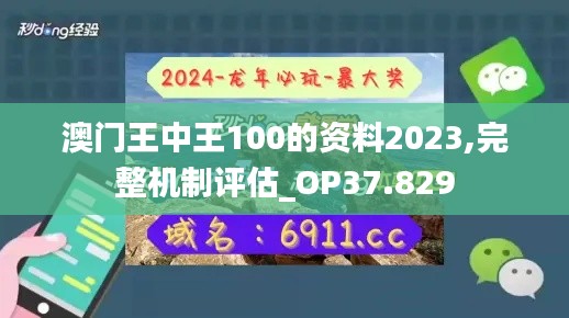 澳门王中王100的资料2023,完整机制评估_OP37.829