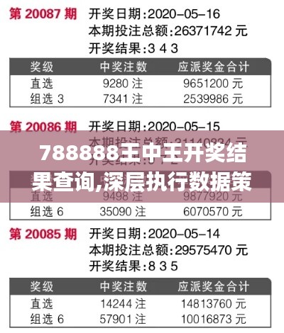 788888王中王开奖结果查询,深层执行数据策略_移动版20.569