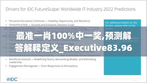 最准一肖100%中一奖,预测解答解释定义_Executive83.963