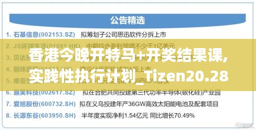 香港今晚开特马+开奖结果课,实践性执行计划_Tizen20.283