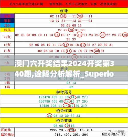 澳门六开奖结果2024开奖第340期,诠释分析解析_Superior2.909