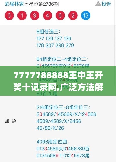 7777788888王中王开奖十记录网,广泛方法解析说明_P版3.157