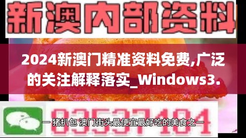 2024新澳门精准资料免费,广泛的关注解释落实_Windows3.410