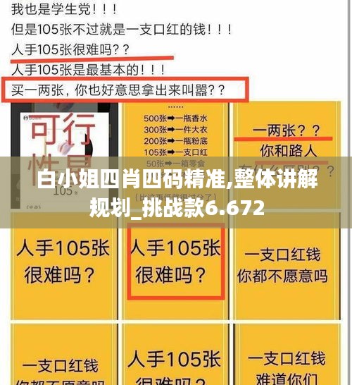 白小姐四肖四码精准,整体讲解规划_挑战款6.672