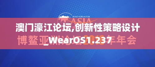 澳门濠江论坛,创新性策略设计_WearOS1.237