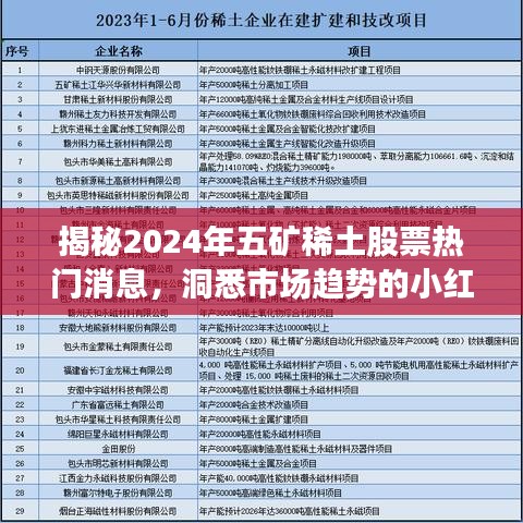 揭秘2024年五矿稀土股票热门消息，洞悉市场趋势的小红书体深度解析