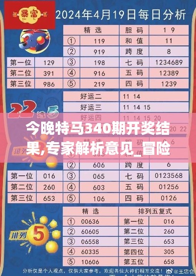 今晚特马340期开奖结果,专家解析意见_冒险版8.478