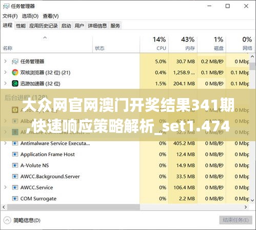 大众网官网澳门开奖结果341期,快速响应策略解析_set1.474