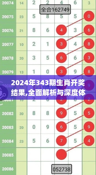 2024年343期生肖开奖结果,全面解析与深度体验_N版2.528