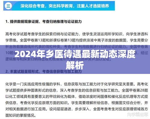 2024年乡医待遇最新动态深度解读报告