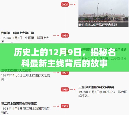 揭秘名科最新主线背后的故事，历史上的十二月九日回顾