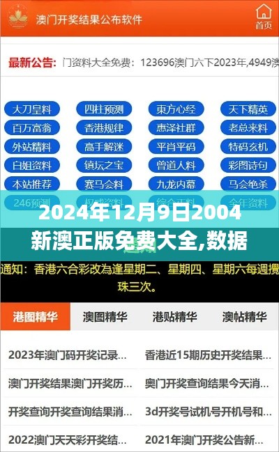 2024年12月9日2004新澳正版免费大全,数据解析计划导向_限量版4.842