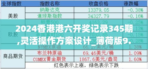 2024香港港六开奖记录345期,灵活操作方案设计_薄荷版9.599