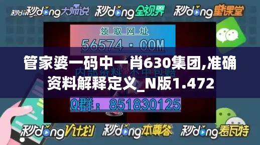 管家婆一码中一肖630集团,准确资料解释定义_N版1.472