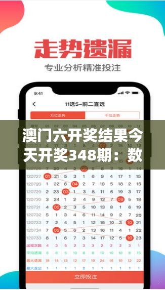 澳门六开奖结果今天开奖348期：数字游戏的心理战