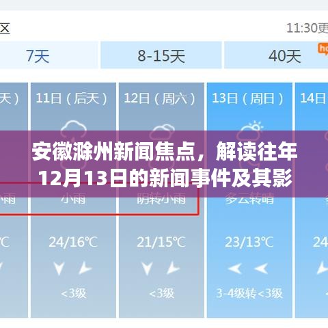 安徽滁州新闻回顾，解读十二月十三日事件及其深远影响