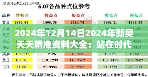 2024年12月14日2024年新奥天天精准资料大全：站在时代前沿的数据洞察