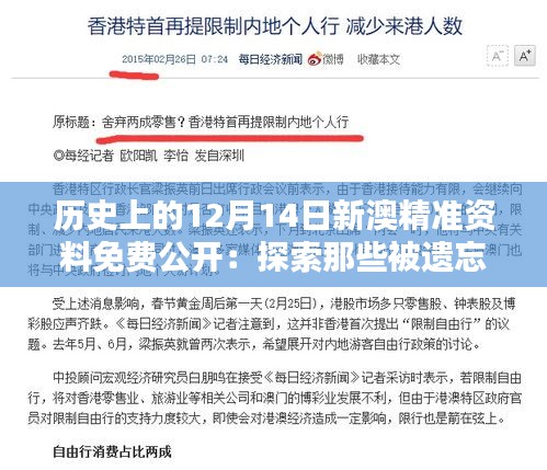 历史上的12月14日新澳精准资料免费公开：探索那些被遗忘的历史瞬间