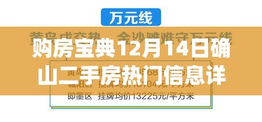 购房宝典，确山二手房热门信息详解与挑选心仪房源指南（附详细步骤）