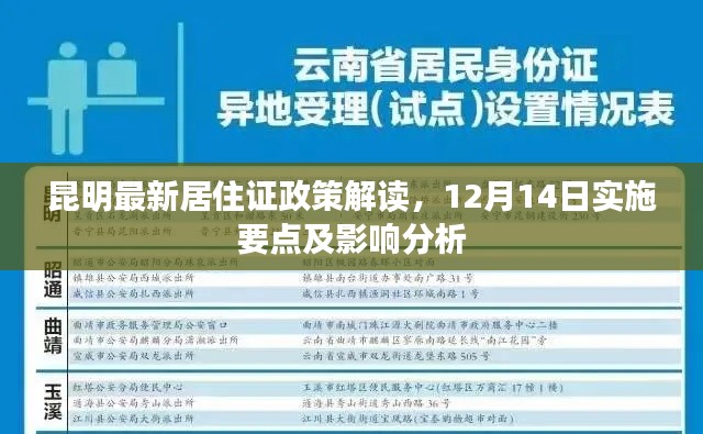 昆明居住证新政策解读，实施要点、影响分析（12月14日版）