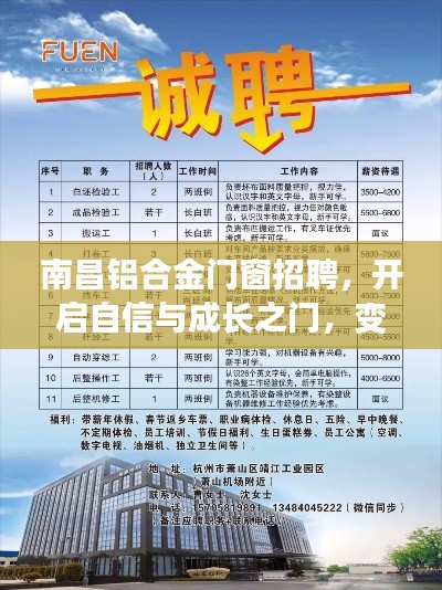 南昌铝合金门窗招聘，自信成长之门与变化中的学习之旅