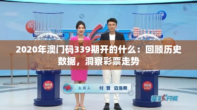 2020年澳门码339期开的什么：回顾历史数据，洞察彩票走势