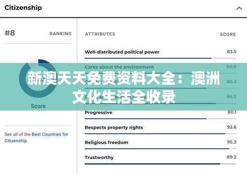 新澳天天免费资料大全：澳洲文化生活全收录