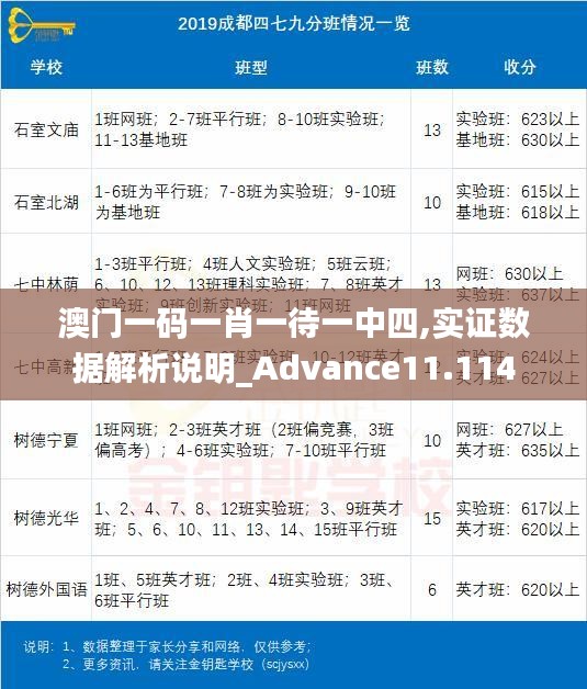 澳门一码一肖一待一中四,实证数据解析说明_Advance11.114