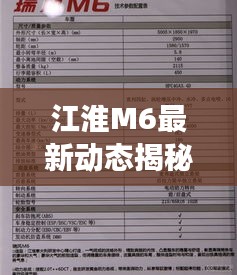 江淮M6最新动态回顾与展望，2024年12月22日揭秘