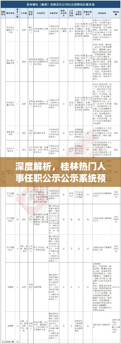 桂林热门人事任职公示系统深度解析与预测评测（2024年视角展望）