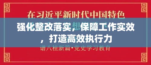 强化整改落实，保障工作实效，打造高效执行力