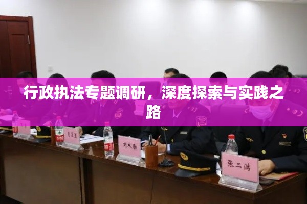 行政执法专题调研，深度探索与实践之路